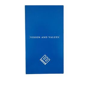 ENRON Corp Vision And Values Training VHS UNPLAYED RARE